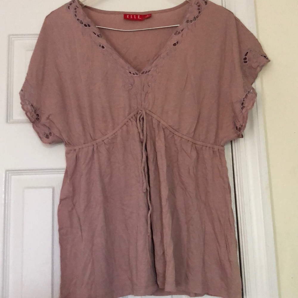 Elle women’s  dusty pink blouse top